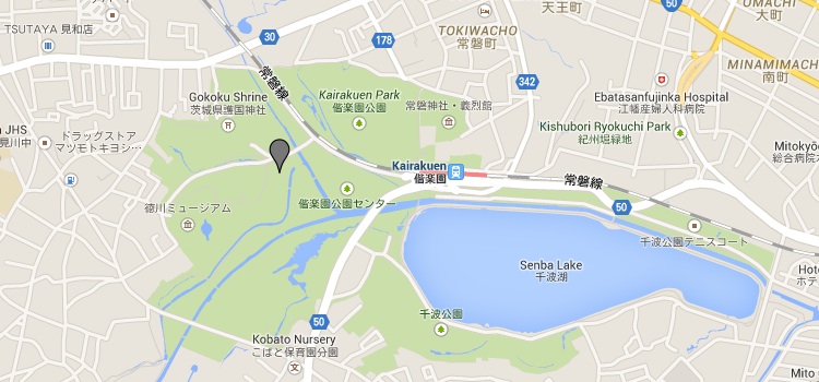 Kairakuen garden map