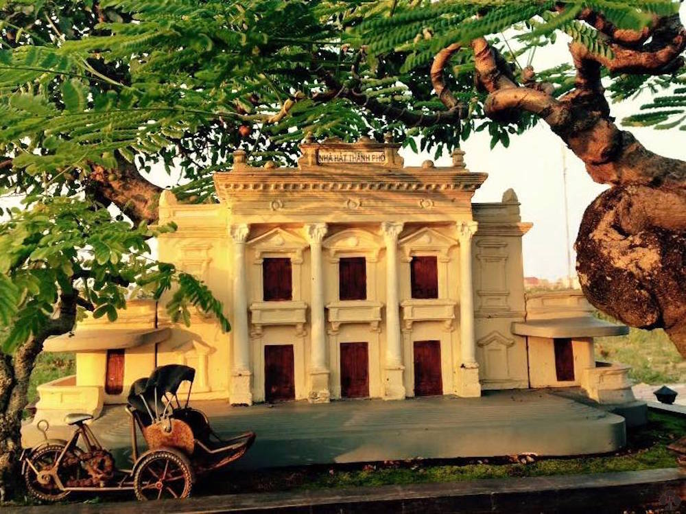 Miniature landscape, with Bonsai added